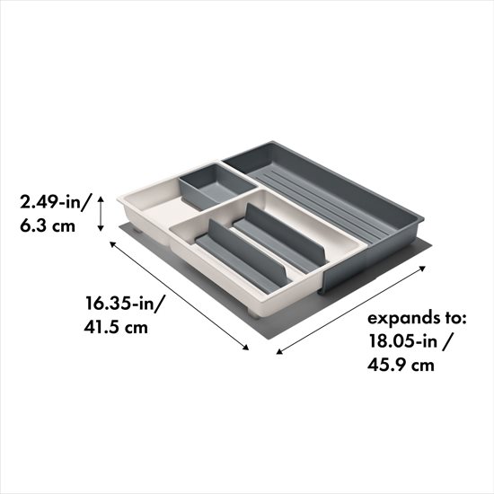 Kihúzható fiókos rendszerező, műanyag, 25 - 45,9 cm - OXO