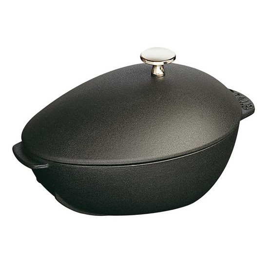 Staub edény kagylókészítéshez 25cm, 2 l, Black Matte