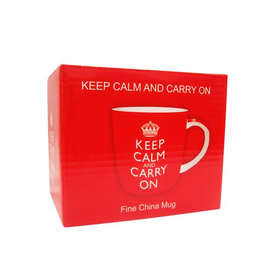 Nuova R2S porcelán bögre 350 ml "Keep calm and carry on"