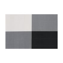 4 darabos tányéralátét készlet Fekete és fehér 45 cm x 30 cm