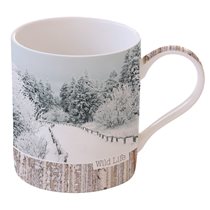 Porcelán bögre 350 ml, karácsonyi motívummal "Frozen Trees" - Nuova R2S