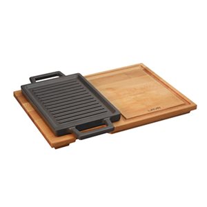 Lava öntvény grillsütő 22 x 15 cm alátéttel