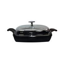 Lava grill serpenyő  fedővel 26 x 26 cm