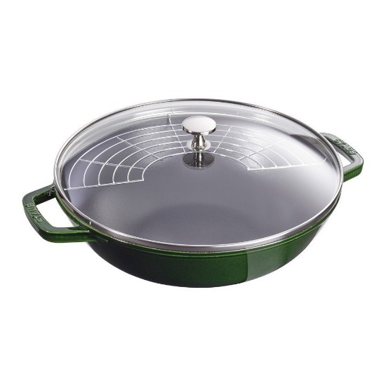 Staub wok 30 cm, öntöttvas, Basil