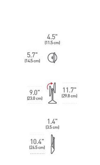 simplehuman tükör érzékelővel, 11,5 cm