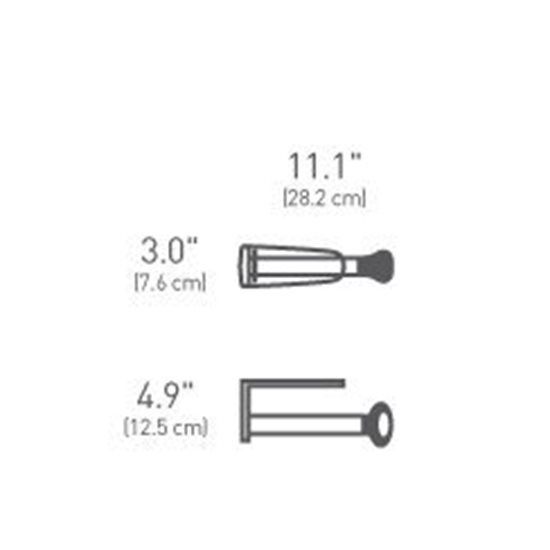 Simplehuman - 28,2 cm-es rozsdamentes acél ~ konyhai papírtörlő-tekercs tartó