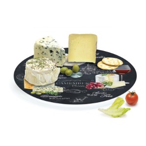 "World of Cheese" forgótál sajt tálaláshoz, 32 cm - Easy Life
