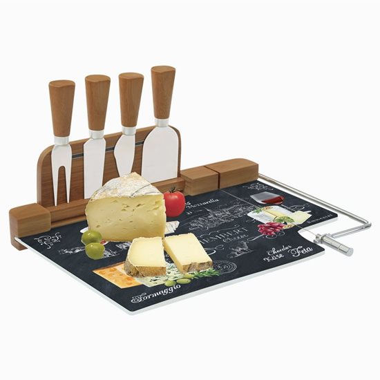 Nuova R2S ~  "World of cheese" 31,5 x 20 cm-es 6 darabos sajt tálaló készlet
