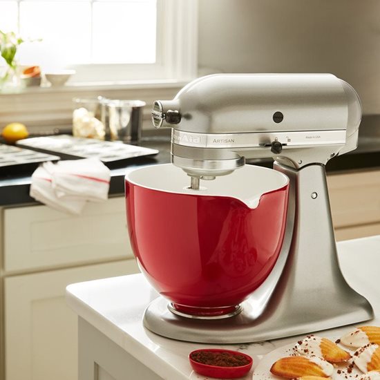 KitchenAid - 4,8 literes - Piros - kerámia tál 