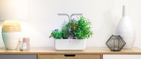 Veritable - 33 x 18,5 x 45 cm-es - "SMART Garden" - Artic White - intelligens növényláda