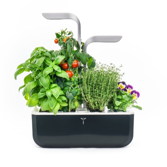 Veritable - 33 x 18,5 x 45 cm-es - "SMART Garden" - Soft Black -  intelligens ültetvényes kert