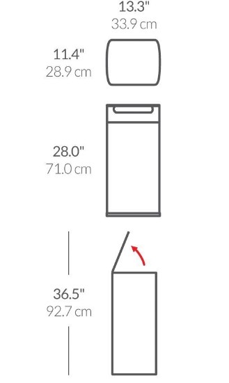 simplehuman Szenzoros szemetes, 30 L, rozsdamentes acél