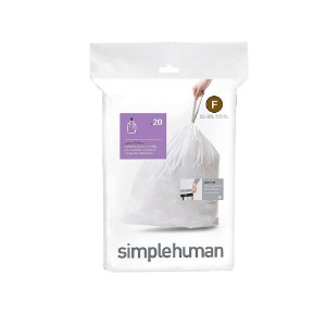 simplehuman szemeteszsák kód F, 25 L/ 20 darab műanyag