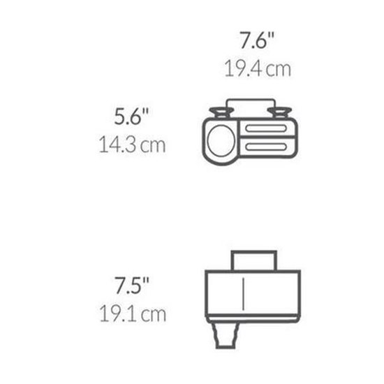 simplehuman 3 rekeszes konyhai eszköztartó, rozsdamentes acél