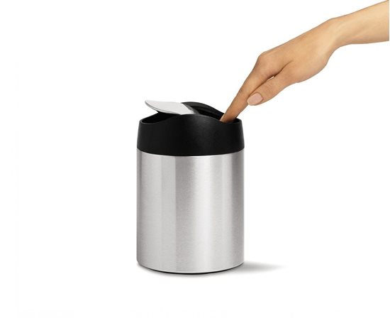 Simplehuman -  Rozsdamentes acél; 1,5 litres mini / asztali szemetes
