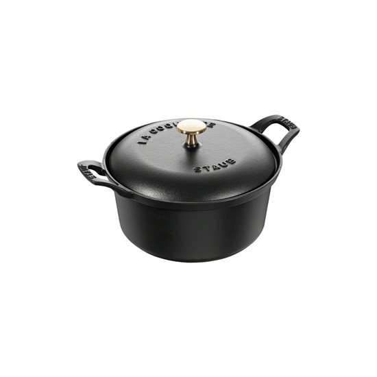 Staub cocotte 20 cm/2,45 l  "La Coquette", Black Matte