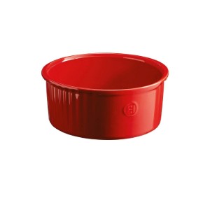 Emile Henry - Kerámia szuflésütő forma, 23 x 21,5cm/2,2L, Burgundy