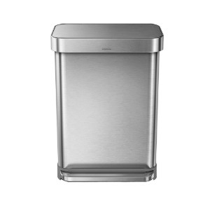 Simplehuman ~ 55 L-es rozsdamentes acél hulladékgyűjtő pedálos szemetes