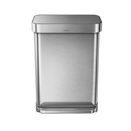 Simplehuman ~ 55 L-es rozsdamentes acél hulladékgyűjtő pedálos szemetes