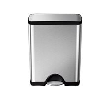 simplehuman pedálos szemetes, 50 L, rozsdamentes acél