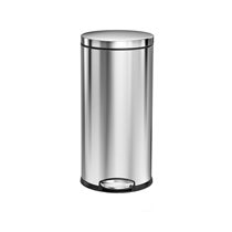 simplehuman pedálos szemetes rozsdamentes acél, 30 L, ezüst