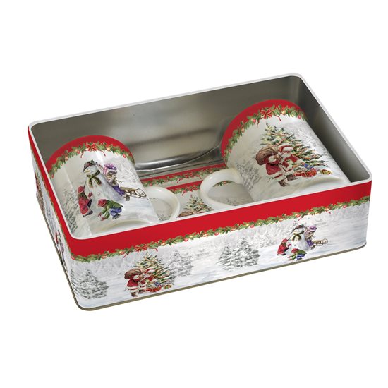 2 darabos porcelán bögre készlet 250 ml, karácsonyi motívumokkal - Nuova R2S