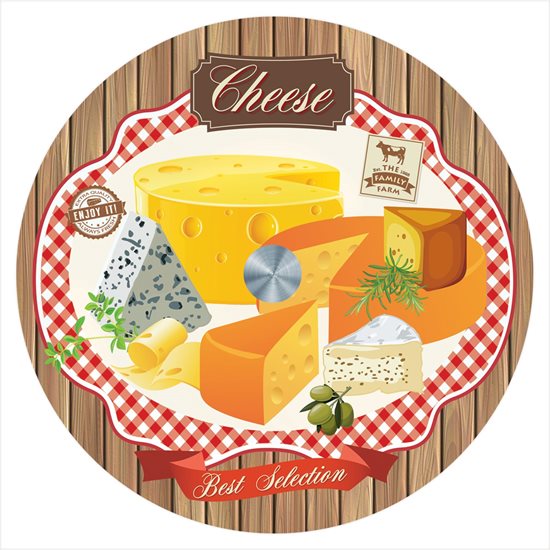  Nuova R2S "Cheese" üveg forgótálca 32cm  