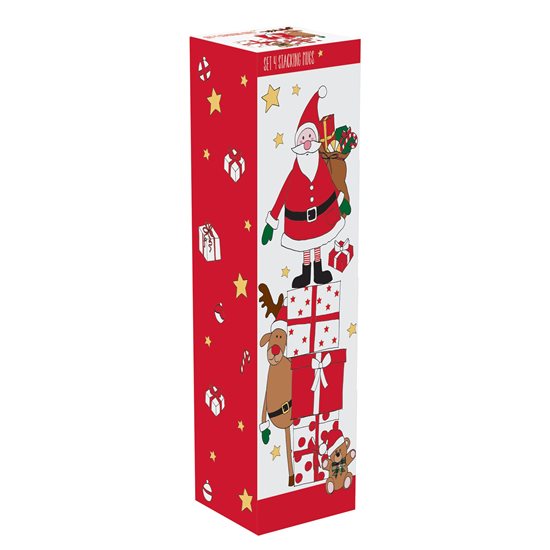 Nuova R2S ~ 4 db. 275 ml-es "Santa and Friends - Presents" porcelán bögre készlet