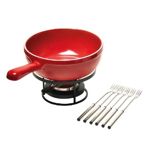 Emile Henry fondue készlet, 24 cm/2,4L, Burgundy