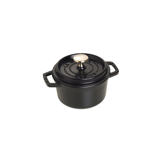 Staub cocotte fazék 14 cm/0,8 l, Fekete