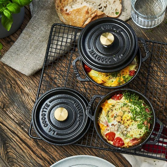 Staub cocotte fazék 12 cm/0,4 l, Black