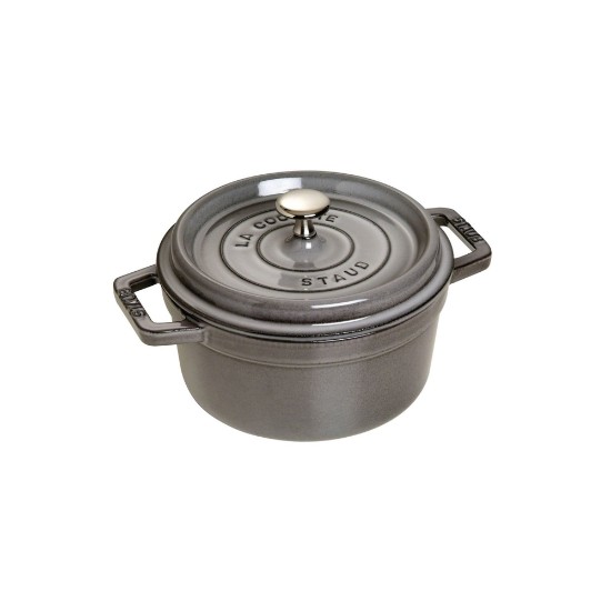 Staub ~ 20 cm / 2,2 literes, Graphite Grey Cocotte öntöttvas főzőedény