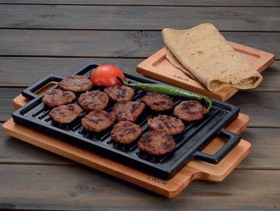 Lava öntvény grillsütő készlet, 22 x 30 cm