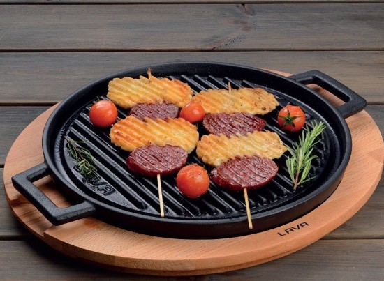 Lava öntvény grillsütő alátéttel 28 cm