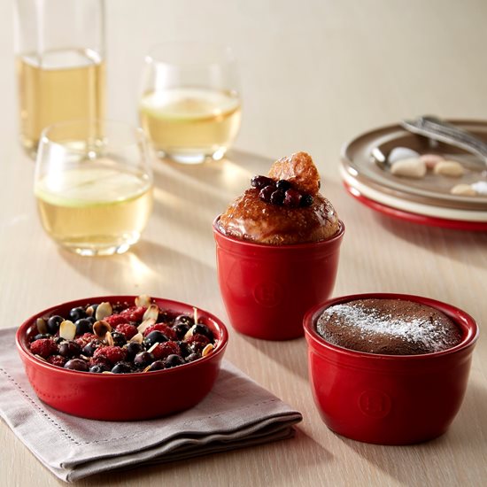 Emile Henry 2 darabos Ramekin tál készlet, Burgundy