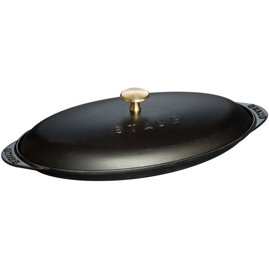 Staub ovális fazék fedővel 31 cm, Black 