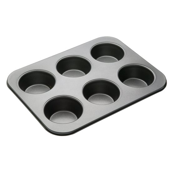 Kitchen Craft 6 darabos muffinsütő, acél, 35 x 26 cm 