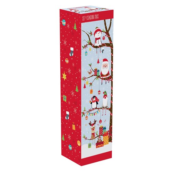 Nuova R2S 4 darabos porcelán bögre készlet "Christmas Tree", 275 ml