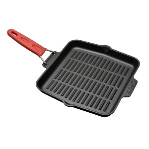 Lava grill serpenyő  24 x 24 cm, piros