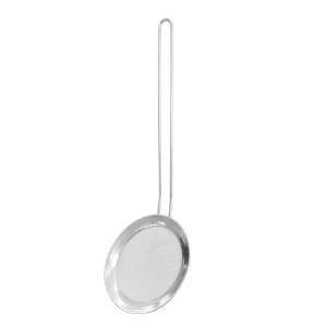 Habszedő kanál rozsdamentes acél szürővel 12,5 cm- Zokura