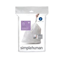 Simplehuman - J kódú ~ 30 - 45 literes / 20 db, műanyag szemeteszsákok