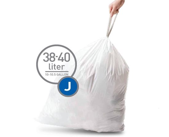 simplehuman - J kódú ~ 30 - 45 literes / 20 db, műanyag szemeteszsákok