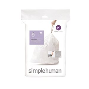 simplehuman szemeteszsák kód K, 35-45 L/ 20 darab műanyag