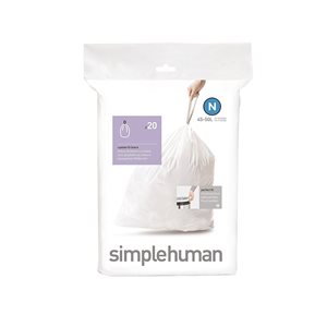 simplehuman szemeteszsák kód N, 45-50 L/ 20 darab műanyag