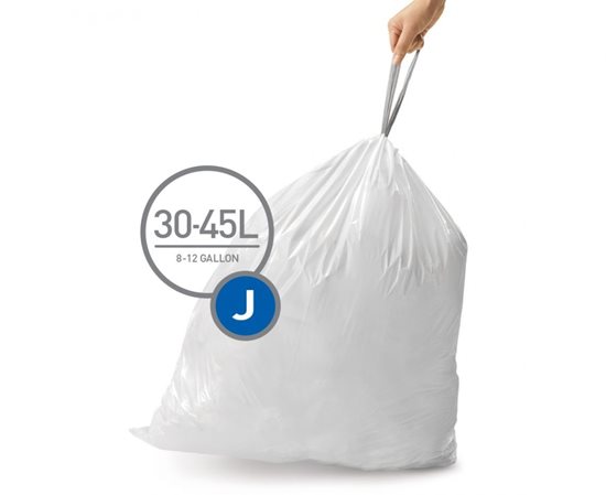Simplehuman - J kódú 30-45 L-es / 60 db, műanyag szemeteszsákok