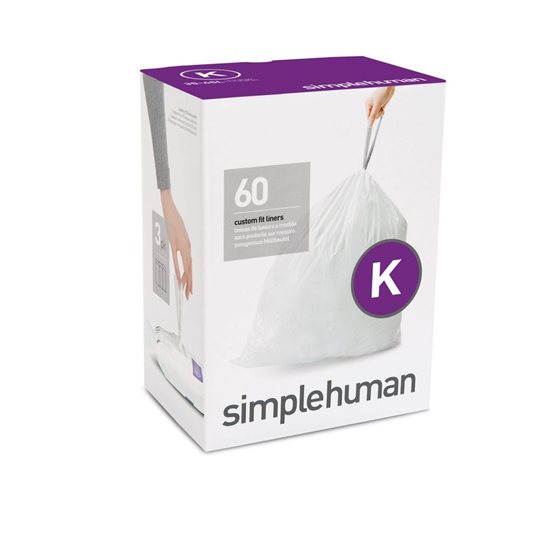 Simplehuman - K kódú 35-45 L-es / 60 db, műanyag szemeteszsákok