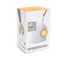 simplehuman szemeteszsák kód Q, 50-65 L/ 60 darab műanyag