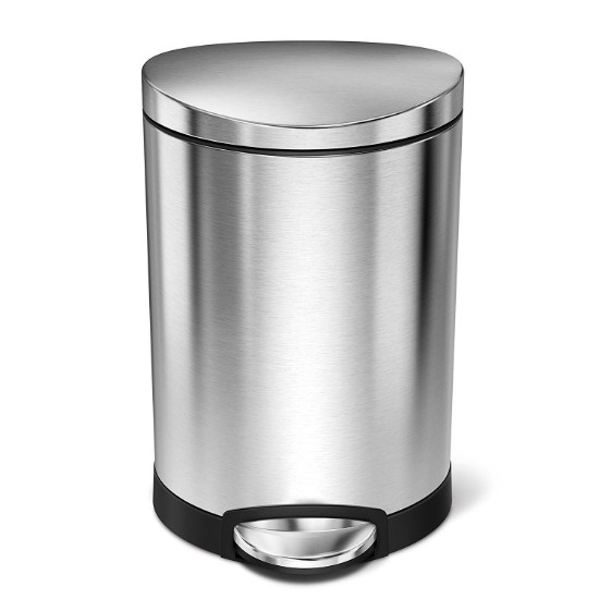 simplehuman pedálos szemetes 6 l, rozsdamentes acél