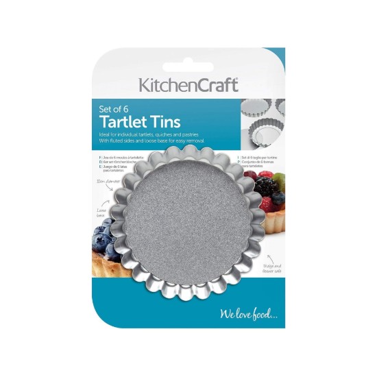 Kitchen Craft 6 darabos sütemény forma készlet, 10 cm