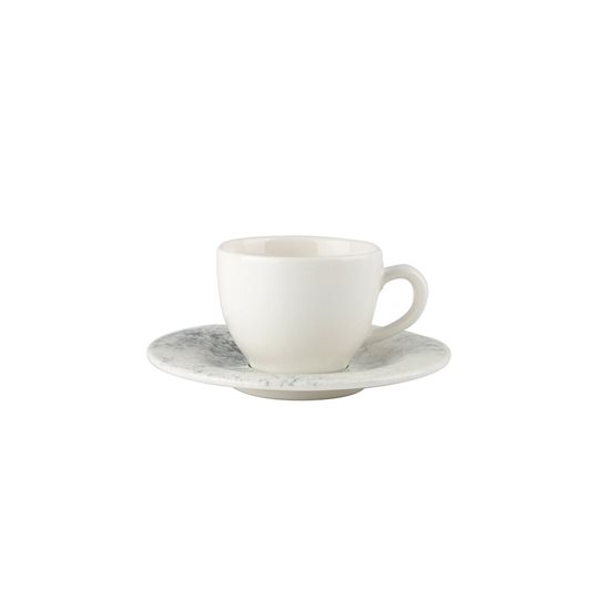 Kávéscsésze csészealjjal, porcelán, 85 ml, "Ethos Smoky" - Porland